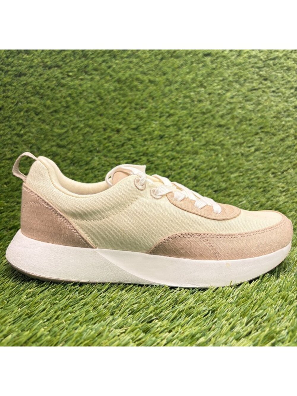 Allbirds Courier Womens Size 8 Stony Cream Beige Athletic Running Shoes Sneakers